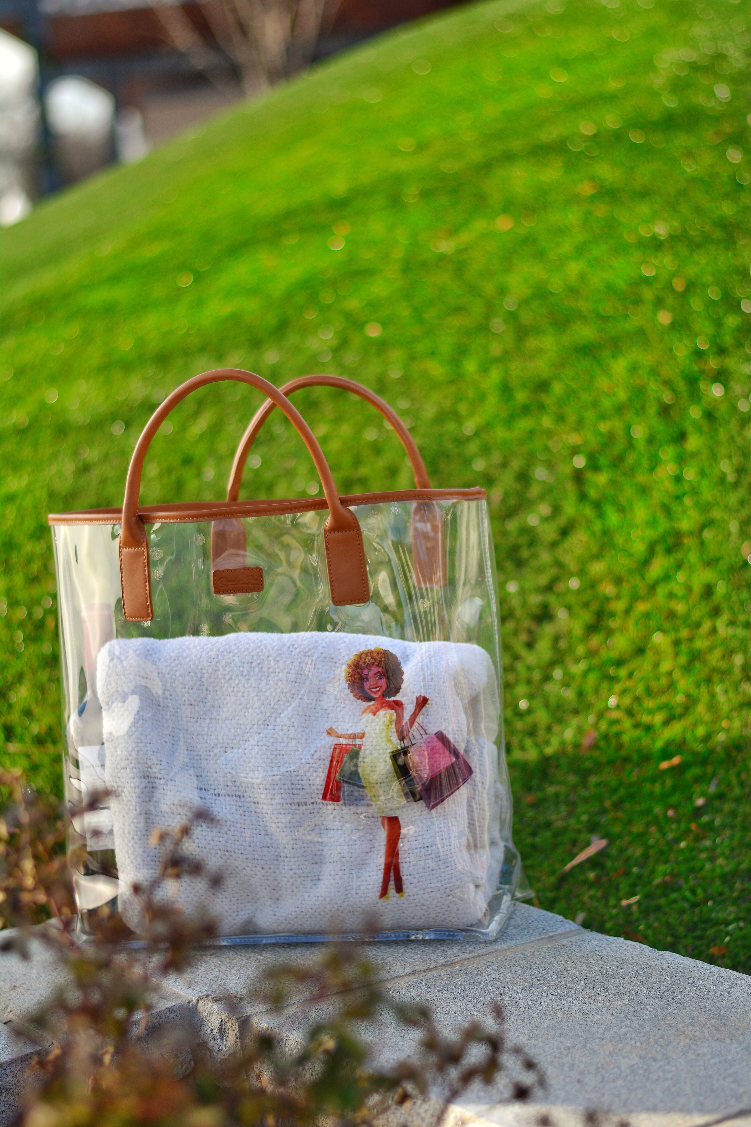 Regular Ren Shopping in Milan Deluxe Clear Tote